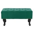 ΤΑΜΠΟΥΡΕ T.CHESTERFIELD EMMA HM226.03 ΚΥΠΑΡΙΣΣΙ ΒΕΛΟΥΔΟ-ΜΑΥΡΑ ΠΟΔΙΑ 80x45x40Υεκ