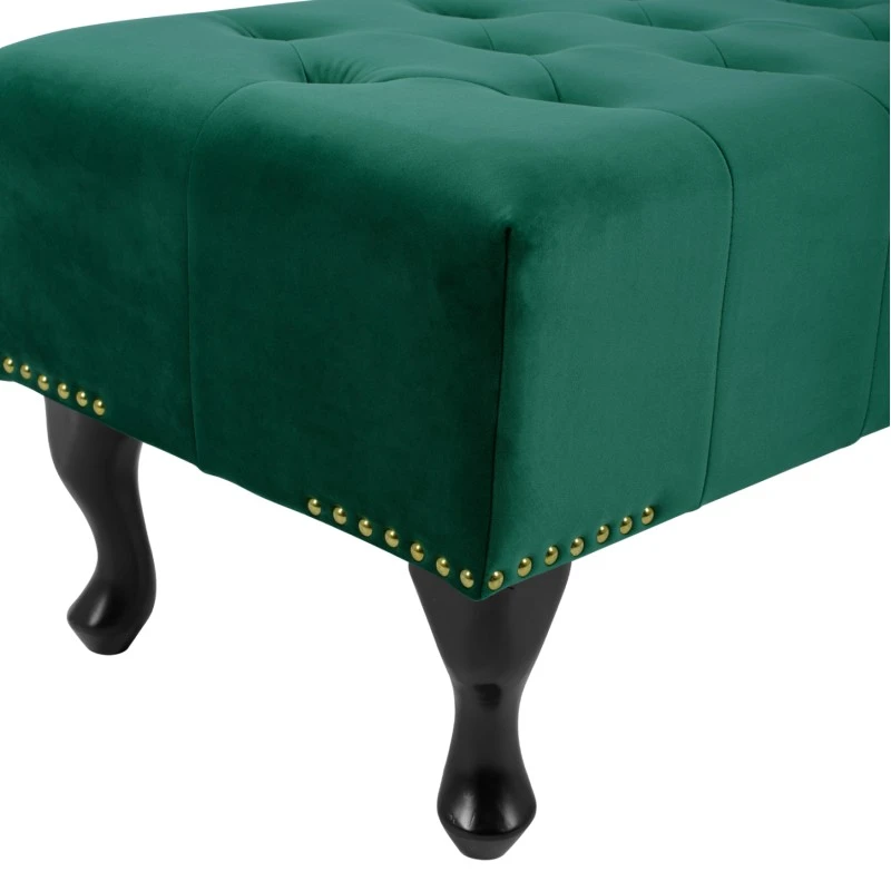ΤΑΜΠΟΥΡΕ T.CHESTERFIELD EMMA HM226.03 ΚΥΠΑΡΙΣΣΙ ΒΕΛΟΥΔΟ-ΜΑΥΡΑ ΠΟΔΙΑ 80x45x40Υεκ