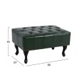 ΤΑΜΠΟΥΡΕ ΥΠΟΠΟΔΙΟ T.CHESTERFIELD EMMA HM226.08 PU ΚΥΠΑΡΙΣΣΙ-ΜΑΥΡΑ ΠΟΔΙΑ 80x45x39Yεκ.