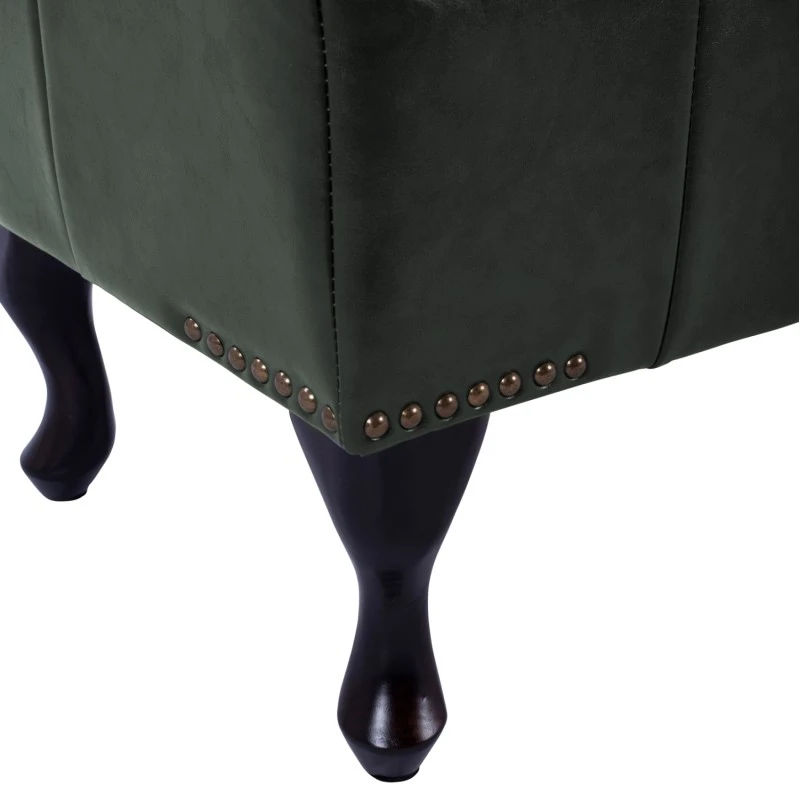 ΤΑΜΠΟΥΡΕ ΥΠΟΠΟΔΙΟ T.CHESTERFIELD EMMA HM226.08 PU ΚΥΠΑΡΙΣΣΙ-ΜΑΥΡΑ ΠΟΔΙΑ 80x45x39Yεκ.