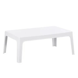 ΤΡΑΠΕΖΑΚΙ ΟΡΘΟΓΩΝΙΟ SLEEK HM6367.01 ΠΟΛΥΠΡΟΠΥΛΕΝΙΟ ΣΕ ΛΕΥΚΟ 105x64x40Υεκ.