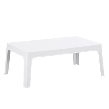 ΤΡΑΠΕΖΑΚΙ ΟΡΘΟΓΩΝΙΟ SLEEK HM6367.01 ΠΟΛΥΠΡΟΠΥΛΕΝΙΟ ΣΕ ΛΕΥΚΟ 105x64x40Υεκ.