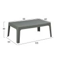 ΤΡΑΠΕΖΑΚΙ ΟΡΘΟΓΩΝΙΟ SLEEK HM6367.05 ΠΟΛΥΠΡΟΠΥΛΕΝΙΟ DARK OLIVE 99x59.5x39.5Υεκ.
