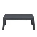 ΤΡΑΠΕΖΑΚΙ ΟΡΘΟΓΩΝΙΟ SLEEK HM6367.10 ΠΟΛΥΠΡΟΠΥΛΕΝΙΟ ΣΕ ΣΚΟΥΡΟ ΓΚΡΙ 99x59.5x39.5Υεκ.