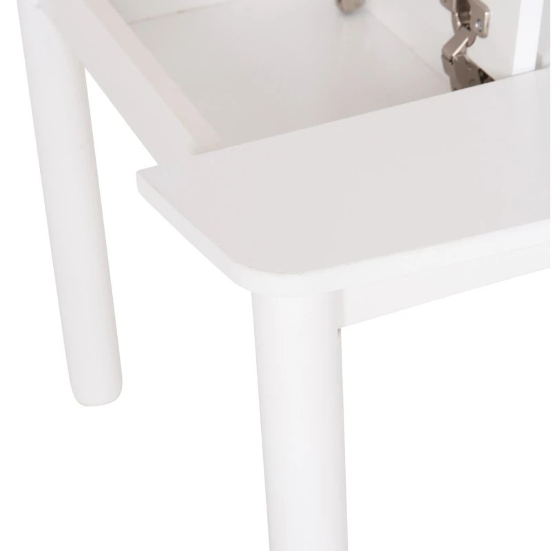 ΤΡΑΠΕΖΑΚΙ ΠΑΙΔΙΚΟ ΜΕ ΑΠΟΘ.ΧΩΡΟΥΣ RICKI HM18339.03 MDF & ΣΥΜΗΔΑ ΣΕ ΛΕΥΚΟ 65x65x47Υεκ