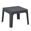 ΤΡΑΠΕΖΑΚΙ ΤΕΤΡΑΓΩΝΟ SLEEK HM6371.10 ΠΟΛΥΠΡΟΠΥΛΕΝΙΟ ΣΕ ΣΚΟΥΡΟ ΓΚΡΙ 49.5x49.5x40Υεκ.
