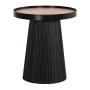 ΤΡΑΠΕΖΑΚΙ ΒΟΗΘΗΤΙΚΟ DENTON HM18023.01 MDF TOP ΦΥΣΙΚΟ ΞΥΛΟΥ-ΒΑΣΗ ΜΑΥΡΗ Φ45x51,5Υεκ.
