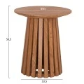 ΤΡΑΠΕΖΑΚΙ ΒΟΗΘΗΤΙΚΟ TALBERT HM18025 MDF ΣΕ ΦΥΣΙΚΟ ΞΥΛΟΥ Φ45x50,5Υεκ.