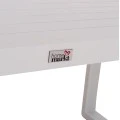 ΤΡΑΠΕΖΑΚΙ ΞΑΠΛΩΣΤΡΑΣ SENTRY HM6275.01 ΑΛΟΥΜΙΝΙΟ ΣΕ ΛΕΥΚΟ 87x43,5x45Υεκ.