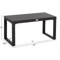 ΤΡΑΠΕΖΑΚΙ ΞΑΠΛΩΣΤΡΑΣ SENTRY HM6275.03 ΑΛΟΥΜΙΝΙΟ ΣΕ ΣΚΟΥΡΟ ΓΚΡΙ 87x43,5x45Υεκ.