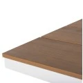 ΤΡΑΠΕΖΙ ΑΛΟΥΜΙΝΙΟΥ ΟΡΘΟΓΩΝΙΟ TAWNEE HM6037.02 ΛΕΥΚΟ-POLYWOOD ΦΥΣΙΚΟ 150x89,5x73Υεκ
