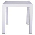 ΤΡΑΠΕΖΙ ΑΛΟΥΜΙΝΙΟΥ QIANA HM5402.01 ΛΕΥΚΟ 45x45x45,5 εκ.