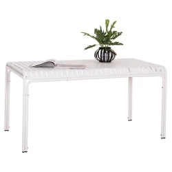 ΤΡΑΠΕΖΙ ΑΛΟΥΜΙΝΙΟΥ RACHEL HM6339.02 ΛΕΥΚΟ 150x80x75Υεκ.