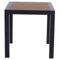 ΤΡΑΠΕΖΙ ΑΛΟΥΜΙΝΙΟΥ SABRA HM5403.02 ΓΚΡΙ ΜΕ POLYWOOD 45Χ45X45,5 εκ.