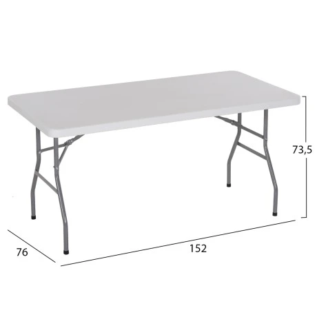 ΤΡΑΠΕΖΙ CATERING-ΣΥΝΕΔΡΙΟΥ HM5064 152Χ76Χ74 εκ. ΠΤΥΣΣΟΜΕΝΟ