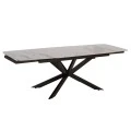 ΤΡΑΠΕΖΙ ΕΠΕΚΤΕΙΝΟΜΕΝΟ AIRA HM18411 ΚΕΡΑΜΙΚΟ TOP ΣΕ ΛΕΥΚΟ/ΚΑΦΕ ΜΑΡΜΑΡΟ 165/240x90x76Υεκ