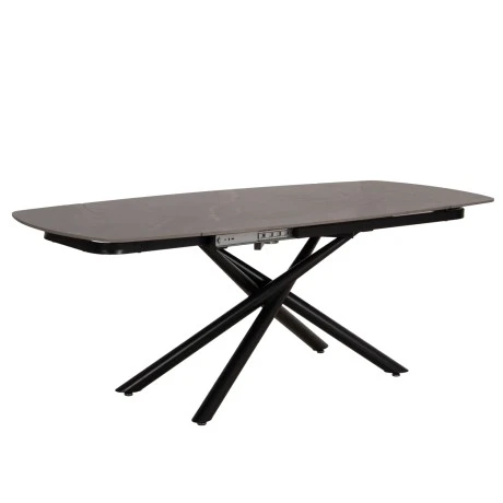 ΤΡΑΠΕΖΙ ΕΠΕΚΤΕΙΝΟΜΕΝΟ VANTA HM18408 ΚΕΡΑΜΙΚΟ TOP ΣΕ ΓΚΡΙ ΜΑΡΜΑΡΟ 136-199x90x77Υεκ