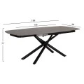 ΤΡΑΠΕΖΙ ΕΠΕΚΤΕΙΝΟΜΕΝΟ VANTA HM18408 ΚΕΡΑΜΙΚΟ TOP ΣΕ ΓΚΡΙ ΜΑΡΜΑΡΟ 136-199x90x77Υεκ