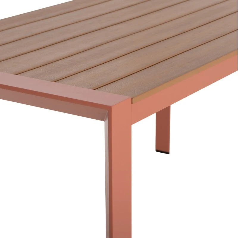 ΤΡΑΠΕΖΙ ΕΞΩΤ.ΧΩΡΟΥ GOYA HM6059.08 ΑΛΟΥΜΙΝΙΟ ΣE TERRACOTTA & POLYWOOD 160X80Χ75Υεκ.