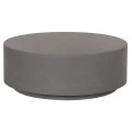 ΤΡΑΠΕΖΙ ΜΕΣΗΣ FIBER CEMENT ΣΤΡΟΓΓΥΛΟ KYOKO HM6579.01 ΓΚΡΙ Φ90x30Υεκ.