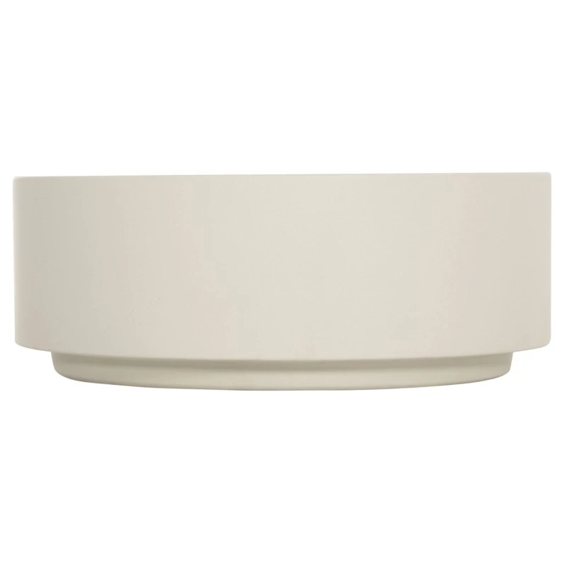 ΤΡΑΠΕΖΙ ΜΕΣΗΣ FIBER CEMENT ΣΤΡΟΓΓΥΛΟ KYOKO HM6579.02 ΜΠΕΖ Φ90x34Υεκ.