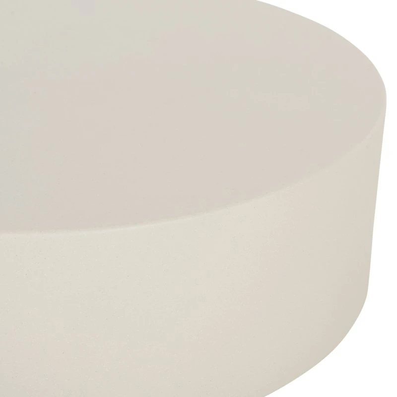 ΤΡΑΠΕΖΙ ΜΕΣΗΣ FIBER CEMENT ΣΤΡΟΓΓΥΛΟ KYOKO HM6579.02 ΜΠΕΖ Φ90x34Υεκ.