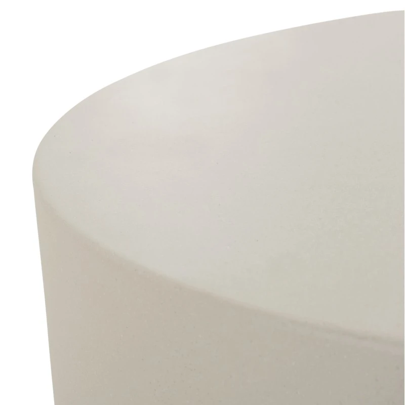 ΤΡΑΠΕΖΙ ΜΕΣΗΣ FIBER CEMENT ΣΤΡΟΓΓΥΛΟ KYOKO HM6579.02 ΜΠΕΖ Φ90x34Υεκ.