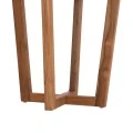 ΤΡΑΠΕΖΙ ΜΕΣΗΣ ΣΤΡΟΓΓΥΛΟ KOLIN HM6650 ΞΥΛΟ TEAK ΦΥΣΙΚΟ Φ65x65Υεκ.