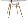 ΤΡΑΠΕΖΙ MINIMAL ΣΤΡΟΓΓΥΛΟ HM8454.01 MDF ΣΕ ΛΕΥΚΟ-ΠΟΔΙΑ ΟΞΙΑΣ ΣΕ ΦΥΣΙΚΟ Φ120Χ75Υεκ.