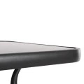 ΤΡΑΠΕΖΙ ΜΠΑΡ ΤΕΤΡΑΓΩΝΟ FIGGY HM6066.01 ΜΕΤΑΛΛΙΚΟ ΓΚΡΙ-ΓΥΑΛΙ ΑΣΦΑΛΕΙΑΣ 60x60x100Υεκ