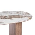 ΤΡΑΠΕΖΙ ΟΒΑΛ MARBLEX HM18428 ΚΕΡΑΜΙΚΟ TOP ΣΕ PANDORA--MDF ΠΟΔΙΑ 210x100x77Υεκ
