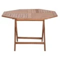 ΤΡΑΠΕΖΙ ΠΟΛΥΓΩΝΟ ΠΤΥΣΣΟΜΕΝΟ KARLIN HM6618 ΞΥΛΟ TEAK ΣΕ ΦΥΣΙΚΟ ΧΡΩΜΑ 120x120x75Yεκ.