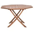 ΤΡΑΠΕΖΙ ΠΟΛΥΓΩΝΟ ΠΤΥΣΣΟΜΕΝΟ KARLIN HM6618 ΞΥΛΟ TEAK ΣΕ ΦΥΣΙΚΟ ΧΡΩΜΑ 120x120x75Yεκ.