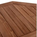 ΤΡΑΠΕΖΙ ΠΟΛΥΓΩΝΟ ΠΤΥΣΣΟΜΕΝΟ KARLIN HM6618 ΞΥΛΟ TEAK ΣΕ ΦΥΣΙΚΟ ΧΡΩΜΑ 120x120x75Yεκ.