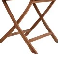 ΤΡΑΠΕΖΙ ΠΟΛΥΓΩΝΟ ΠΤΥΣΣΟΜΕΝΟ KARLIN HM6618 ΞΥΛΟ TEAK ΣΕ ΦΥΣΙΚΟ ΧΡΩΜΑ 120x120x75Yεκ.