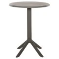 ΤΡΑΠΕΖΙ ΠΟΛΥΠΡΟΠΥΛΕΝΙΟΥ ΣΤΡΟΓΓΥΛΟ TERRIN HM6124.15 OLIVE GREEN Φ60x75Υεκ.