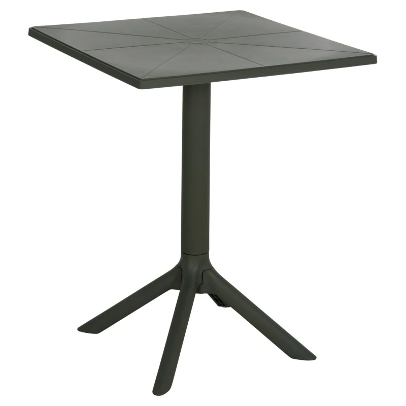 ΤΡΑΠΕΖΙ ΠΟΛΥΠΡΟΠΥΛΕΝΙΟΥ ΤΕΤΡΑΓΩΝΟ TERRIN HM6125.15 DARK OLIVE 60x60x75Υεκ.