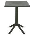 ΤΡΑΠΕΖΙ ΠΟΛΥΠΡΟΠΥΛΕΝΙΟΥ ΤΕΤΡΑΓΩΝΟ TERRIN HM6125.15 DARK OLIVE 60x60x75Υεκ.
