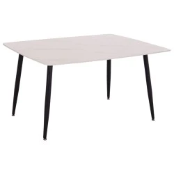 ΤΡΑΠΕΖΙ RAVEN HM18149.01 ΚΕΡΑΜΙΚΟ TOP ΜΕ ΟΨΗ ΛΕΥΚΟ ΜΑΡΜΑΡΟ 140x80x74Υεκ.