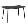 ΤΡΑΠΕΖΙ RAVEN HM18149.02 ΚΕΡΑΜΙΚΟ TOP ΜΕ ΟΨΗ ΜΑΥΡΟ ΜΑΡΜΑΡΟ 140x80x74Υεκ.