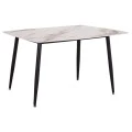 ΤΡΑΠΕΖΙ RAVEN HM18149.04 ΚΕΡΑΜΙΚΟ TOP ΜΕ ΟΨΗ ΛΕΥΚΟ/ΚΑΦΕ ΜΑΡΜΑΡΟ 140x80x74Υεκ.
