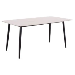 ΤΡΑΠΕΖΙ RAVEN HM18150.01 ΚΕΡΑΜΙΚΟ TOP ΜΕ ΟΨΗ ΛΕΥΚΟ ΜΑΡΜΑΡΟ 160x80x74Υεκ.