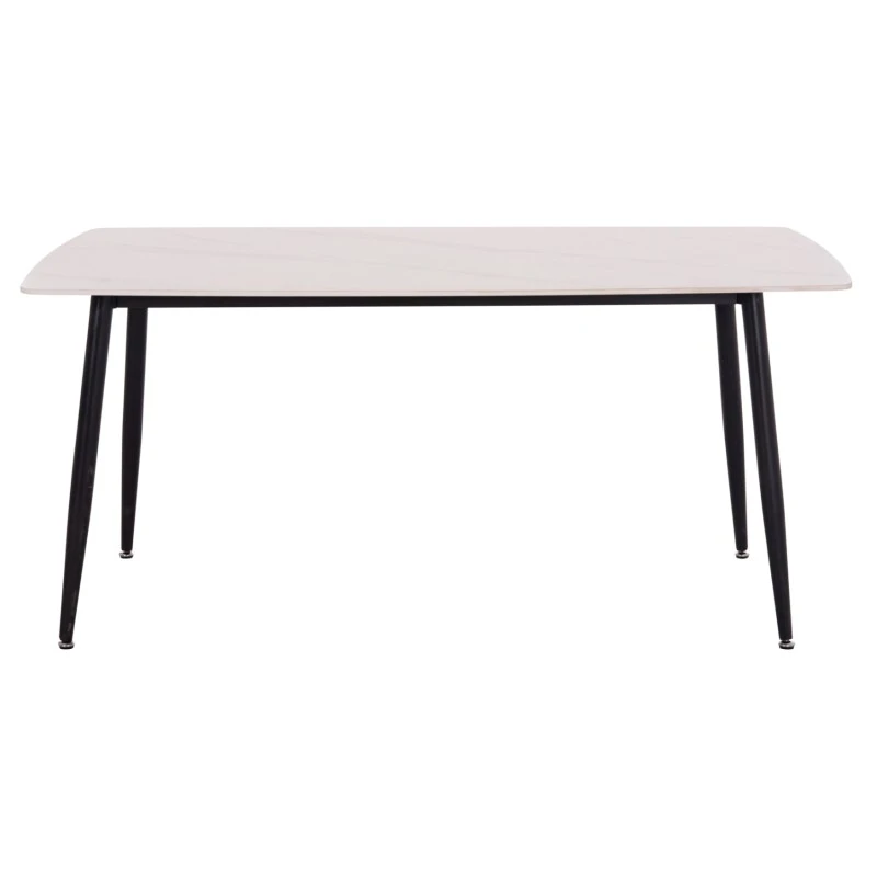 ΤΡΑΠΕΖΙ RAVEN HM18150.01 ΚΕΡΑΜΙΚΟ TOP ΜΕ ΟΨΗ ΛΕΥΚΟ ΜΑΡΜΑΡΟ 160x80x74Υεκ.