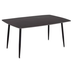 ΤΡΑΠΕΖΙ RAVEN HM18150.02 ΚΕΡΑΜΙΚΟ TOP ΜΕ ΟΨΗ ΜΑΥΡΟ ΜΑΡΜΑΡΟ 160x80x74Υεκ.