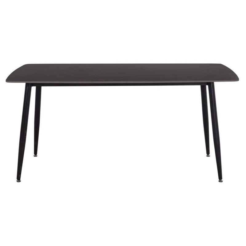 ΤΡΑΠΕΖΙ RAVEN HM18150.02 ΚΕΡΑΜΙΚΟ TOP ΜΕ ΟΨΗ ΜΑΥΡΟ ΜΑΡΜΑΡΟ 160x80x74Υεκ.