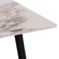 ΤΡΑΠΕΖΙ RAVEN HM18150.04 ΚΕΡΑΜΙΚΟ TOP ΜΕ ΟΨΗ ΛΕΥΚΟ/ΚΑΦΕ ΜΑΡΜΑΡΟ 160x80x74Υεκ.