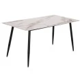 ΤΡΑΠΕΖΙ RAVEN HM18150.04 ΚΕΡΑΜΙΚΟ TOP ΜΕ ΟΨΗ ΛΕΥΚΟ/ΚΑΦΕ ΜΑΡΜΑΡΟ 160x80x74Υεκ.