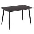 ΤΡΑΠΕΖΙ RAVEN HM9854.02 ΚΕΡΑΜΙΚΟ TOP ΜΑΥΡΟ ΜΑΡΜΑΡΟ-ΜΑΥΡΟ ΜΕΤΑΛΛΟ 120x70x73Υεκ.