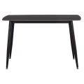 ΤΡΑΠΕΖΙ RAVEN HM9854.02 ΚΕΡΑΜΙΚΟ TOP ΜΑΥΡΟ ΜΑΡΜΑΡΟ-ΜΑΥΡΟ ΜΕΤΑΛΛΟ 120x70x73Υεκ.