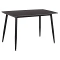 ΤΡΑΠΕΖΙ RAVEN HM9854.02 ΚΕΡΑΜΙΚΟ TOP ΜΑΥΡΟ ΜΑΡΜΑΡΟ-ΜΑΥΡΟ ΜΕΤΑΛΛΟ 120x70x73Υεκ.